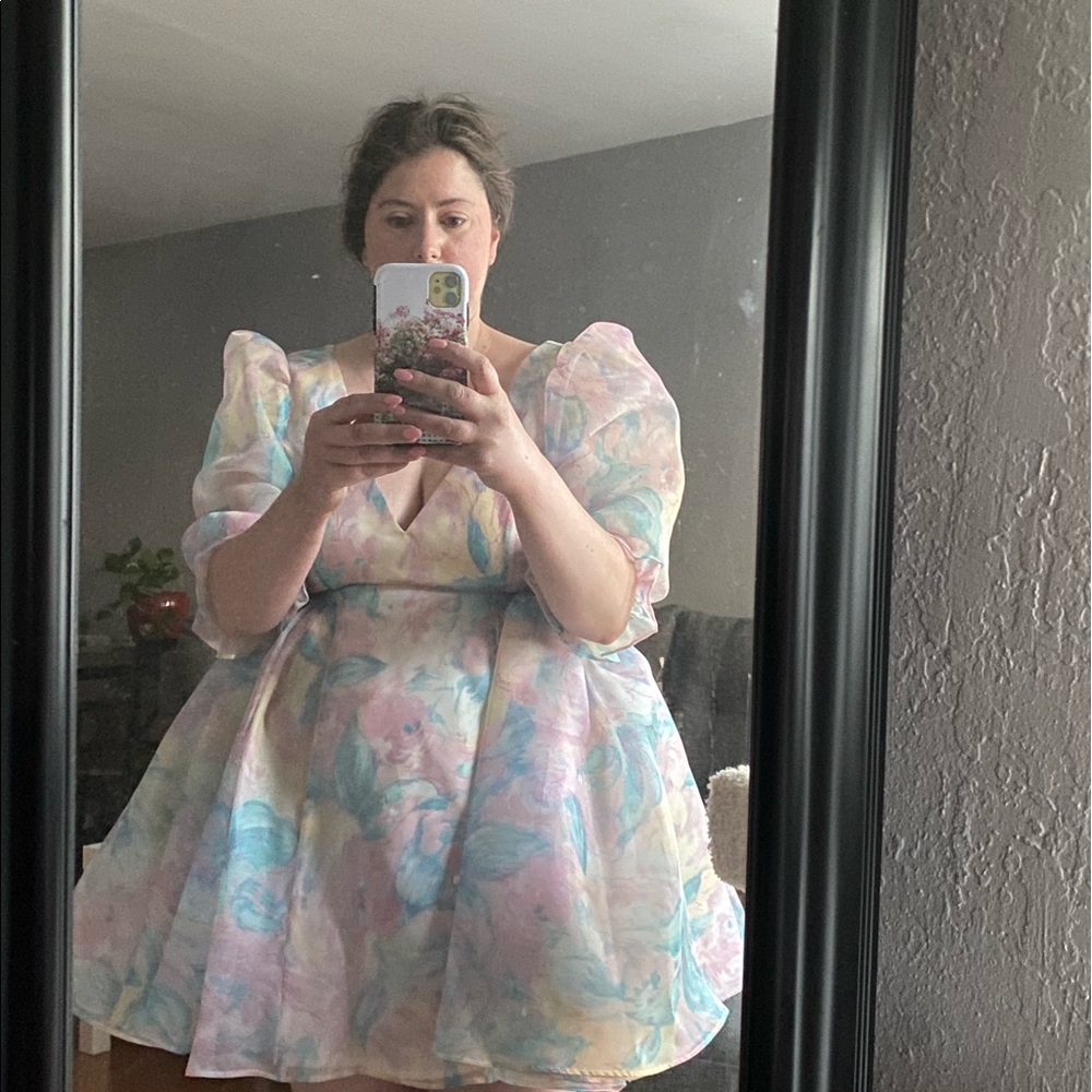 Selkie Cloud dress in Stepmom print
